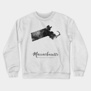 Massachusetts state map Crewneck Sweatshirt